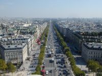 Blick auf Champs-Elysées
